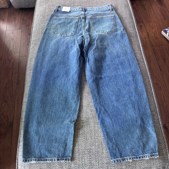 Zara NWT Women’s Midrise Cropped Carrot Leg Blue Jeans | Size 8 (40) - Picture 10 of 12